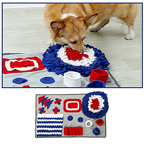 Almohadilla para olfatear Mascotas, Alfombrilla para Columpios para Perros,para Morder Alfombra de Juego Entrenar Habilidades Naturales de Forraje Estera de Alimentación Nosework Blanket,(50×78CM)