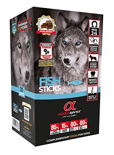 ALPHA SPIRIT Snack de Pescado para Perros - 30 Barritas