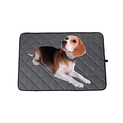 Amasawa Almohadilla para Perro,Alfombra Refrescante,Alfombrilla de Refrigeración,Cojines para Mascotas,Comodidad para Perros y Gatos 50 * 75 CM (Gris)