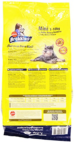 Brekkies Pienso para Perros Mini con Pollo - 1500 gr