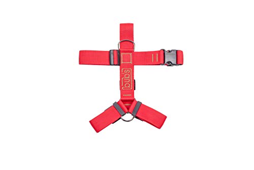 bub's Not Pull - arnés para Perro Grande Sistema Anti tirón (Comprobar tamaño: Cuello 43 a 74 cm Pecho 59 a 94 cm) Color Rojo