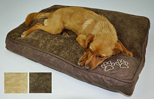 Casatessile Cuscinoso, Cama para Perros en Varios tamaños - Beige, Pequeno