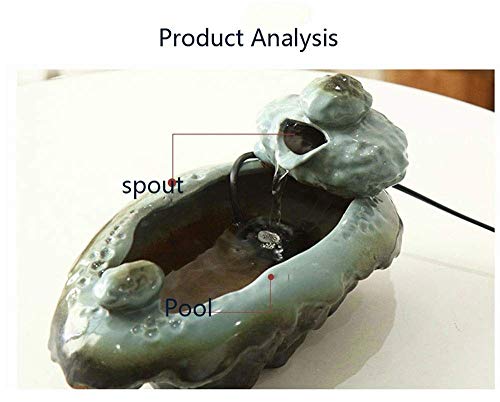 Cerámica Automático Fuente para Mascotas para Gatos Y Canino 1,2 L Más Tranquilo, Antideslizante Wasserbrunnen- Donante para Gatos con Filtro (sin BPA)