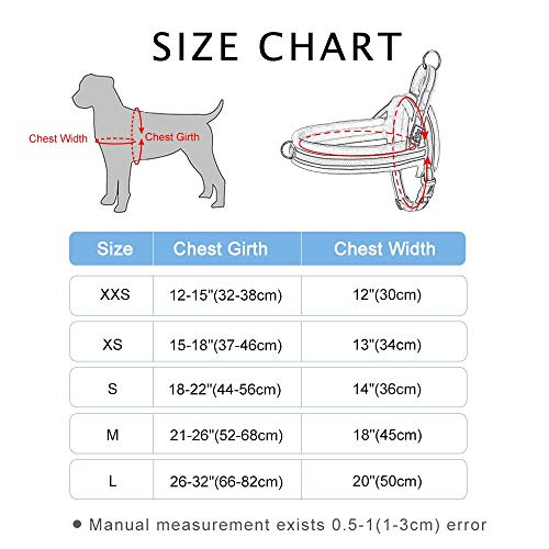 Didog - Arnés para perro acolchado de franela suave, a prueba de escape/ajuste rápido, correa reflectante para perro, fácil para entrenamiento de caminata