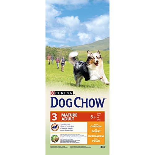 Dog Chow Perro Mature Adult pienso con del Pollo para Perro Adulto 14 kg