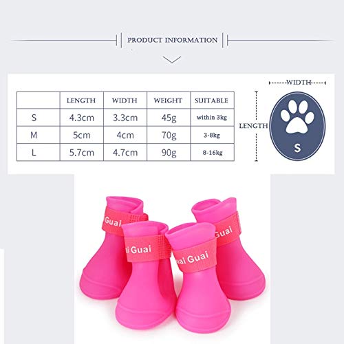 Ducomi Zampette - Zapatillas Impermeables para Perros - Cómodas y Fáciles de Poner - Protegen Las Patas de tu Mascota - Reducen el Riesgo de Infecciones en Caso de Heridas (S, Negro)