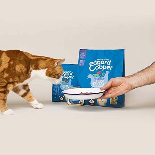 Edgard & Cooper pienso Gatos Senior SIN Cereales. Comida Natural con Pescado Blanco con certificación MSC y Pollo de Corral bajo en Grasas saturadas, 1.75kg. Apto para Gatos esterilizados