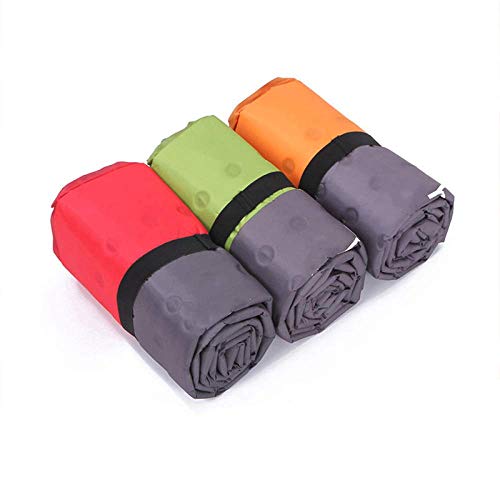 FEE-ZC Colchoneta De Camping AutomáTica PortáTil, Colchoneta Inflable, Impermeable, Suave, Colchoneta para Dormir, Viaje, CojíN Seco con Almohada, Verde