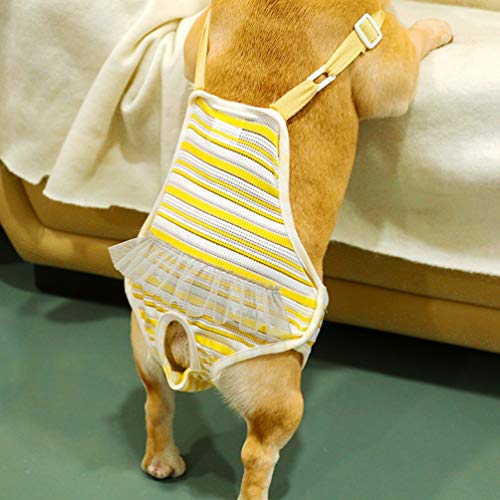 Feidaeu Correa para Pantalones de Mascotas Ajustable Cómodo Transpirable Resistente al Desgaste Antibacteriano Ropa de Uso Diario Ropa fisiológica