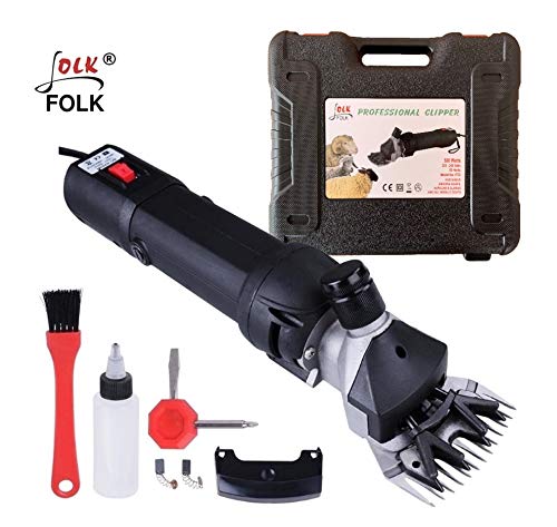 Folk Maquina de Esquilar Eléctrica ovino Modelo FL3 500W Esquiladora Trasquilar peladora - Garantia, Servicio Tecnico y Recambios (Accesorios Extras)