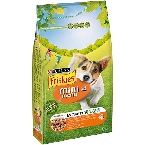 Friskies DD Mini menú Pollo, Pavo y Verduras 1,5 kg – 6 Piezas