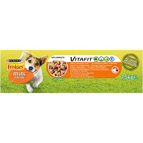 Friskies DD Mini menú Pollo, Pavo y Verduras 1,5 kg – 6 Piezas