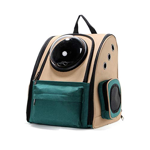 Gato Mochila Portadora para Perros Pequeños Cápsula Espacial Bolsa para Mascotas Ajustable Hombro Acolchado Portador De Perro Portátil Respirable para Al Aire Libre Viaje (Size : A:34x29x40cm)