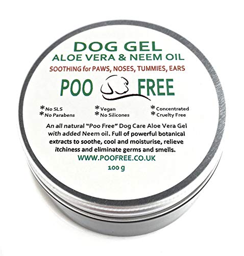 GEL de ALOE VERA para PERROS con ACEITE de NEEM - 100 g - Con extractos botánicos naturales. Calma, refresca e hidrata, alivia la picazón y elimina los gérmenes y los olores.