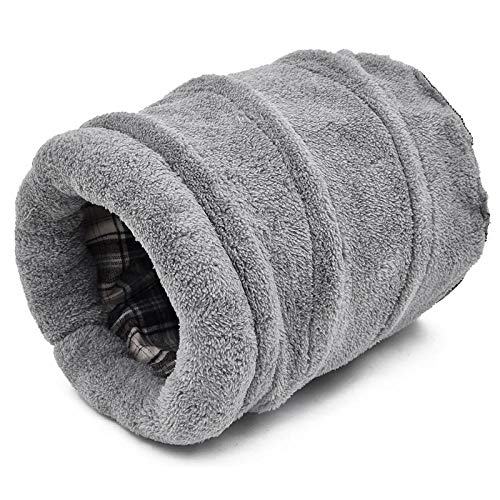 Gulunmun Mascota Gato Saco de Dormir Cama para Cachorros Casa Blanda para Gato Nido de Gatito Pequeño Perro Rejilla Cojín Animales Esteras Conejo Camas para Gatos Chinchilla Cag-Gray_Only_One_Size_