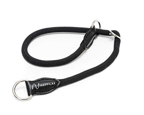 Happilax Collar para Perro pequeño y Cachorro en Cuerda Trenzada con Tope Ajustable