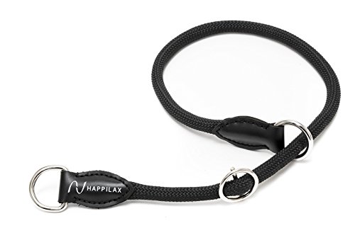 Happilax Collar para Perro pequeño y Cachorro en Cuerda Trenzada con Tope Ajustable