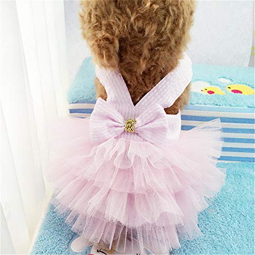 HBHUBO Falda de Moda para Mascotas, Ropa Linda de Peluche, Ropa del Perrito, pequeñas y Medianas Perros para participar en el Baile de Navidad, Regalos de cumpleaños, Cinco Estilos XS-XL,1,S