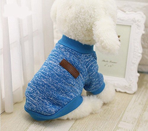 Hemore Mascotas Perro Ropa Abrigo Sudadera Invierno Mascota Perro Ropa Tejer Animales requisitos de Dog Pet Clothes