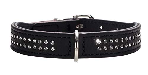 HUNTER - Collar de Piel de Nappa con Diamante Petit