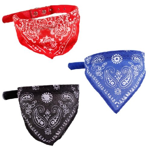 HuntGold precioso Collar Pequeño Pañuelo Bandana Decoración para perro gato perrito (rojo)