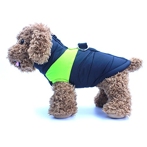 Idepet (TM) Abrigo aprueba de agua de perro para invierno Ropa para perros pequeños medianos y grandes Mascotas Tallas S M L XL XXL 3XL 4XL 5XL