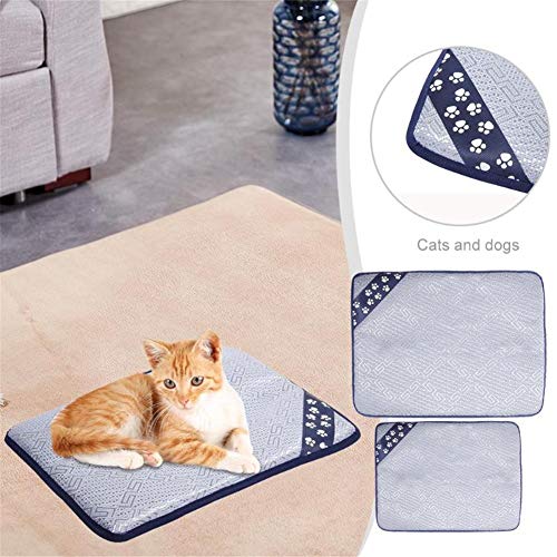 JZTRADE Colchon Refrigerante para Perros Manta Fria para Perros Perro de refrigeración Genial Perro Gato de Mat Alfombrilla Fresca para Perro Mascota de Mat m