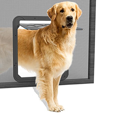 Lesypet Puerta giratoria para perros y gatos, tamaño grande