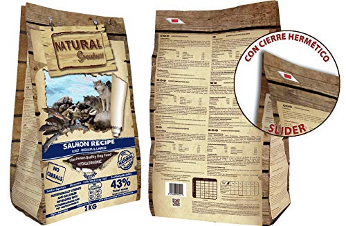 Natural Greatness Salmon Recipe Medium Alimento Seco Completo para Perros - 2000 gr