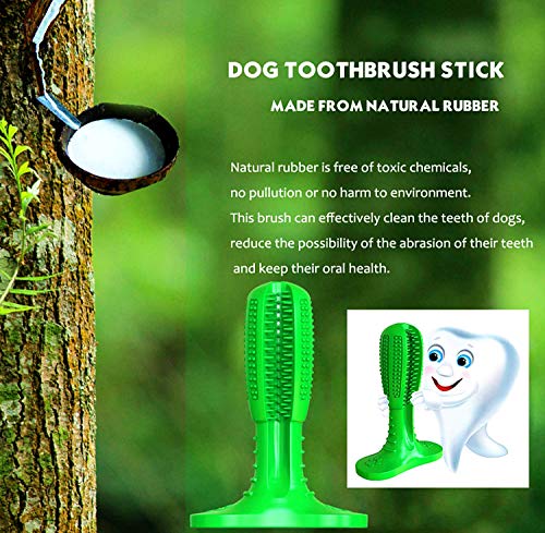 NUFOKG Cepillo de Dientes para Perro, Juguete para Masticar Agresivo, Duradero, de Goma, con cerdas de Limpieza Dental, para Perros pequeños, medianos y Grandes