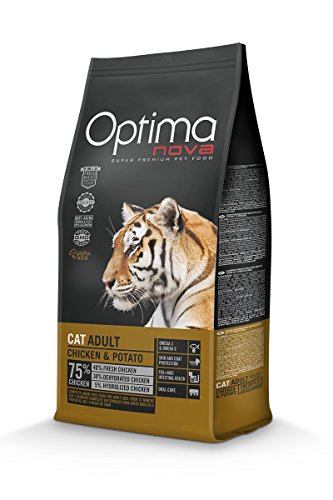 optima nova grain free gato pollo y patata 8kg