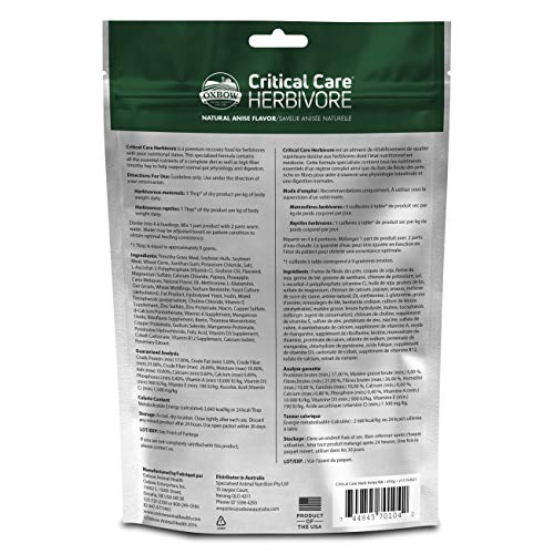 Oxbow Critical Care Pet Suplemento, 1-Pound