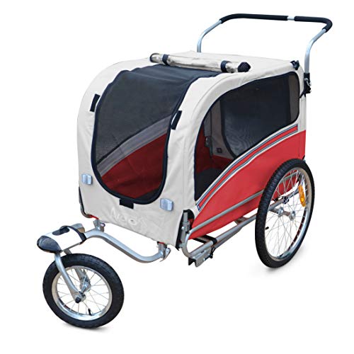 PAPILIOSHOP ARGO Remolque y carrito cochecito para el transporte de perro perros mascota por bici bicicleta carro bicicletas silla de paseo