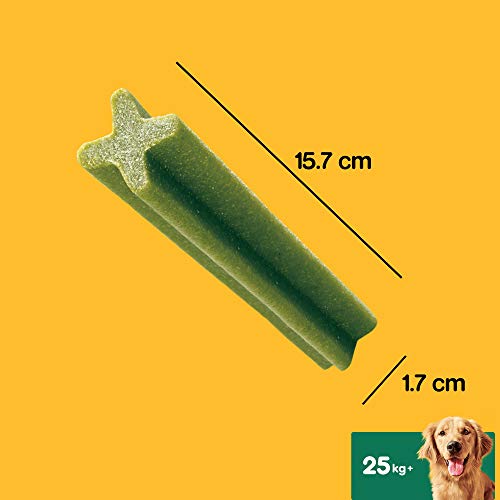 Pedigree Pack de 7 Dentastix Fresh de uso diario para la limpieza dental de los perros y contra mal aliento, para perros grandes (Pack de 10)