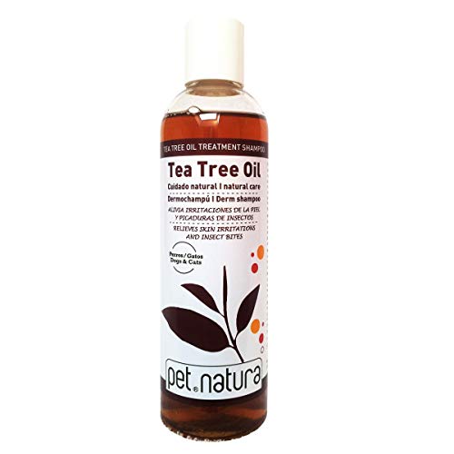 Pet Natura Champu con Aceite de Arbol del Te 250 ML. Dermochampu