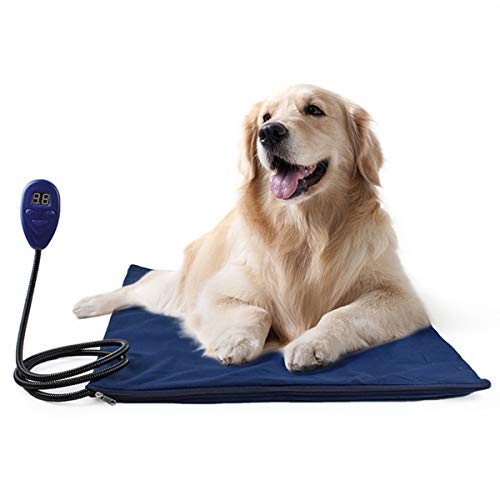 PETCUTE Manta Eléctrica para Mascotas Cojín de Calefacción para Perros Almohadilla Cama de Perro Alfombra electrica para Gatos Perros