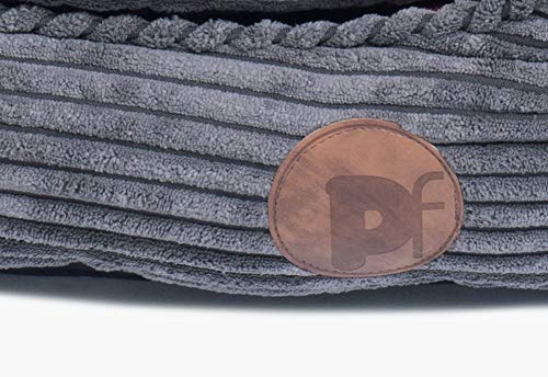 Petface Deli Bamboo and Jumbo - Cama de cordón para Perros y Gatos, tamaño Mediano, Color Gris