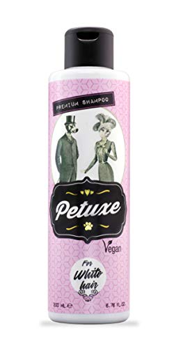 Petuxe Champú Perros y Mascotas Vegano, Pelo Blanco, 200 Milliliter