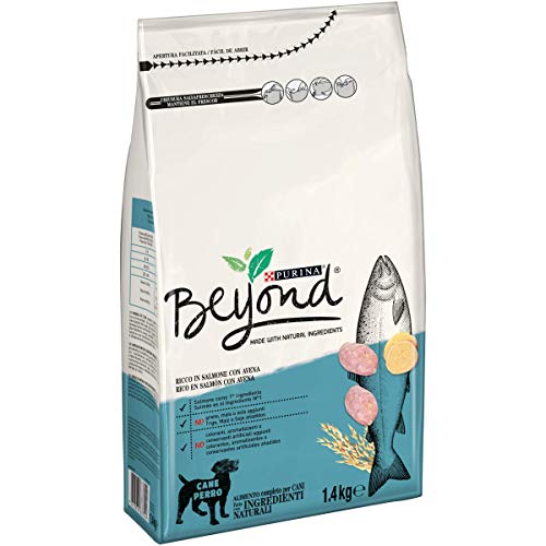 Purina Beyond Pienso Natural para Perro Adulto Salmón y Avena 6 x 1,4 Kg