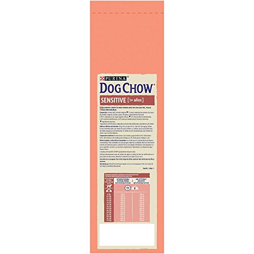 Purina Dog Chow Sensitive pienso para Perro Adulto Salmón 4 x 2,5 Kg