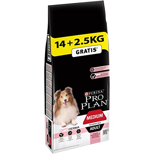 Purina - Pro Plan Adult Optiderma Medium, 14Kgs + 2,5Kgs Gratis