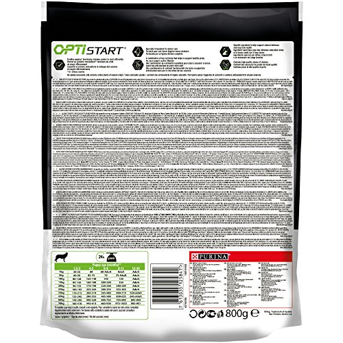 PURINA Pro Plan Comida Seco para Cachorro Mediano con Optistart, Sabor Pollo - 800g