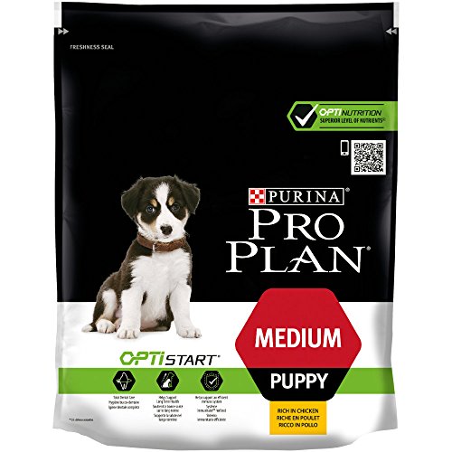 PURINA Pro Plan Comida Seco para Cachorro Mediano con Optistart, Sabor Pollo - 800g