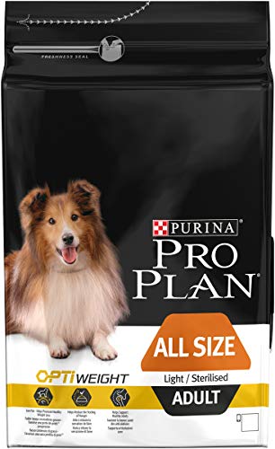 PURINA Pro Plan Comida Seco para Perro Adulto Todos los Tamaños con Optiweight, Sabor Pollo - 3 Kg