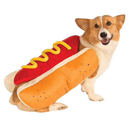 QinMM Disfraz de Perro Perrito Caliente Perro Mascota Ropa Caliente Abrigo Hamburguesa Decoración