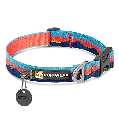 RUFFWEAR Crag Collar para Perro, Collar Reflectante y Cómodo para Uso Diario, Sunset, 28-36 cm