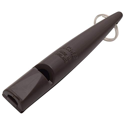 Silbato para perros Acme N.º 210,5 + cordón de silbato gratuito, original de Inglaterra, ideal para el entrenamiento canino, material robusto, frecuencia estándar, alta y de gran alcance (marrón chocolate)