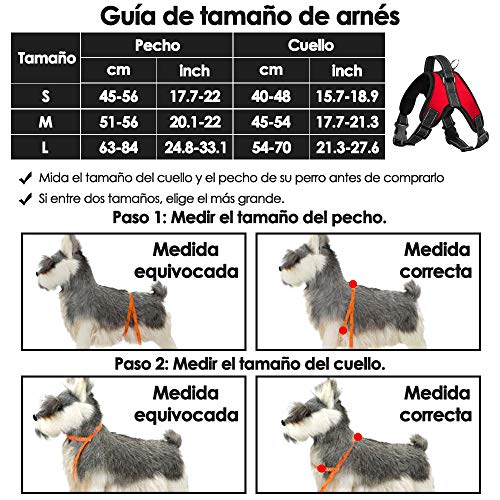 SlowTon Arnes para Perro, NinguÌ n tirón Chaleco del Perro arnés - Chaleco Acolchado del Cuerpo del Perro - Control de la Comodidad para los Perros Grandes en el Entrenamiento Que Camina