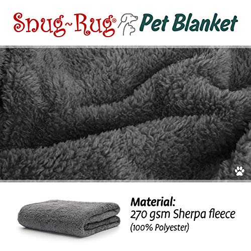 Snug Rug - Manta de Forro Polar Suave y cálida para Perros y Gatos - Manta Lavable para Coche sofá Cama