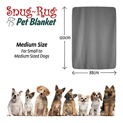 Snug Rug - Manta de Forro Polar Suave y cálida para Perros y Gatos - Manta Lavable para Coche sofá Cama